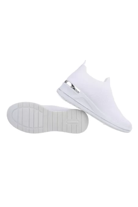 Žemi, balti sportbačiai moterims J538-2-white kaina tik 8,26 €