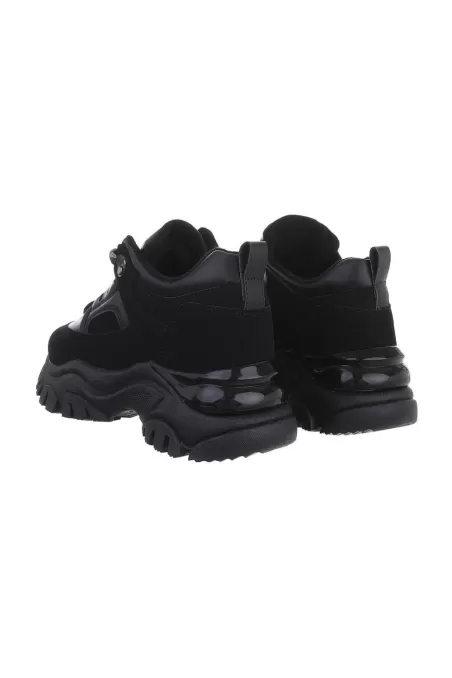 Žemi, juodi sportbačiai moterims 0-214-black kaina tik 13,22 €