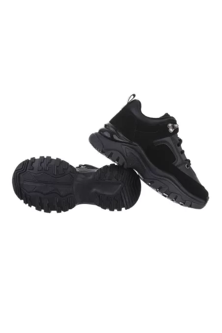 Žemi, juodi sportbačiai moterims 0-214-black kaina tik 13,22 €