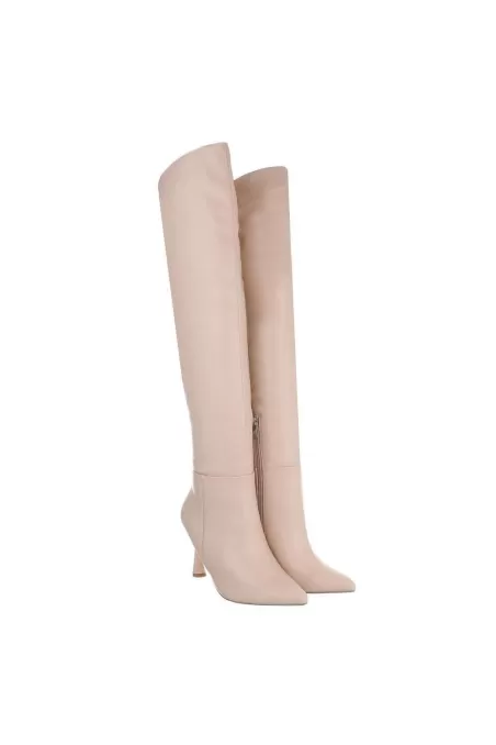 Smėlio spalvos moteriški ilgi batai GR-JRX2221-nude kaina tik 16,52 €