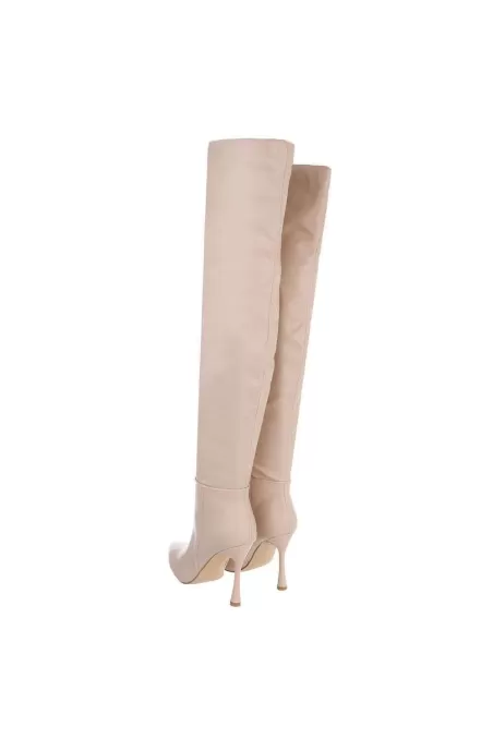 Smėlio spalvos moteriški ilgi batai GR-JRX2221-nude kaina tik 16,52 €