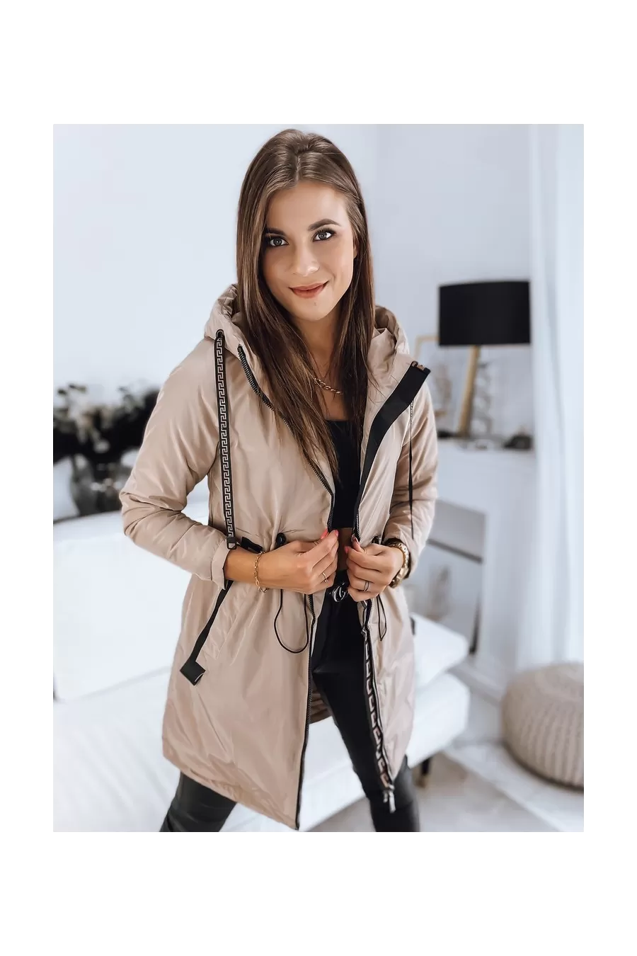 VERONI moteriška parka striukė smėlio spalvos Dstreet GR-ty3213 kaina tik 38,10 €