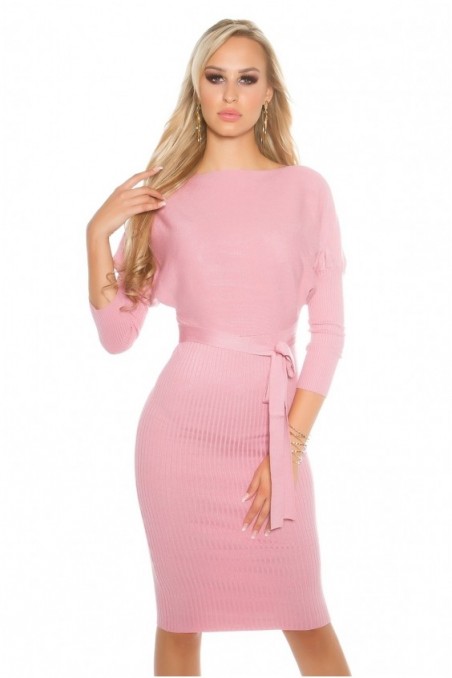 Rožinė elegantiška suknelė