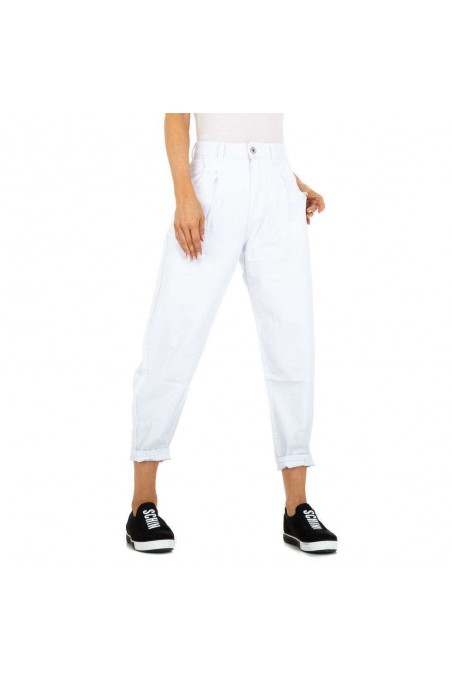 Balti moteriški džinsai