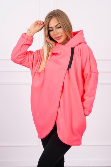 Rožinis neoninis stilingas džemperis