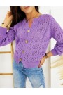 Moteriškas megztinis NATALIE alyvinės spalvos
